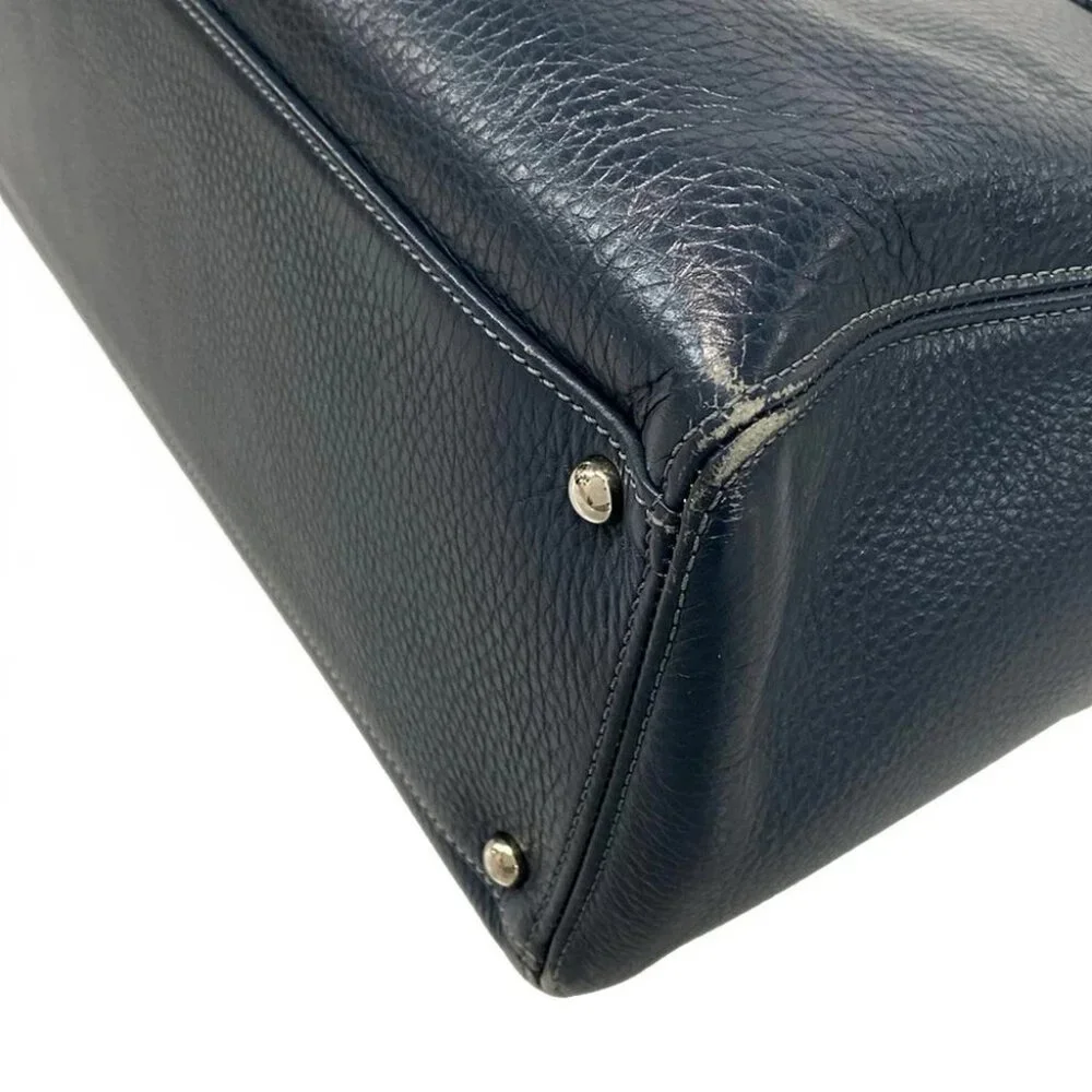 CHANEL Executive Tote Line - Blue Grained Calf Leather Tote Bag - Picture 6 of 14